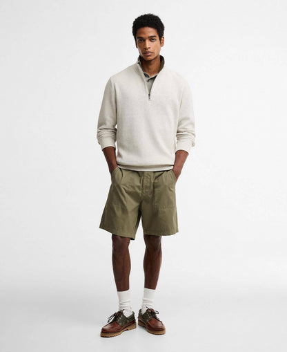 Barbour Barbour Ravensworth Half Zip Sweatshirt Ecru Marl