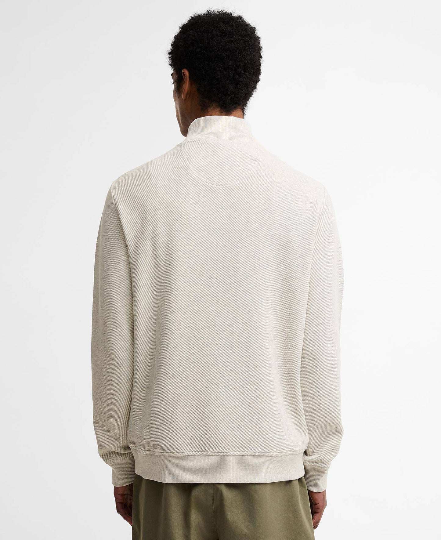 Barbour Barbour Ravensworth Half Zip Sweatshirt Ecru Marl