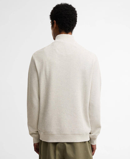 Barbour Barbour Ravensworth Half Zip Sweatshirt Ecru Marl