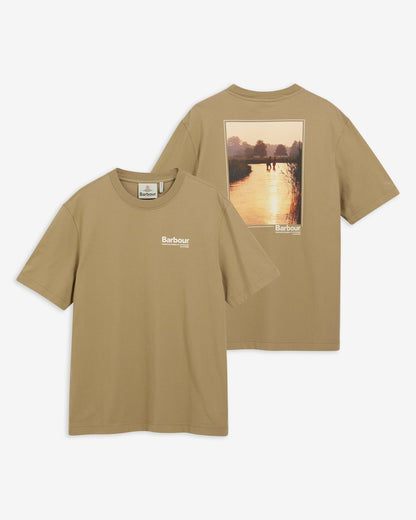 Barbour Birchcliffe Relaxed Graphic T-Shirt - Mushroom