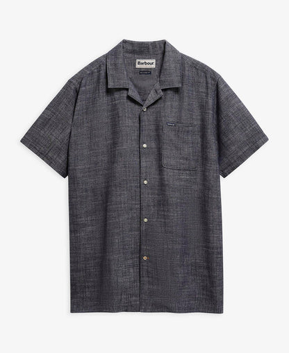 Barbour Bowston Linen Blend Summer Shirt - Dark Navy