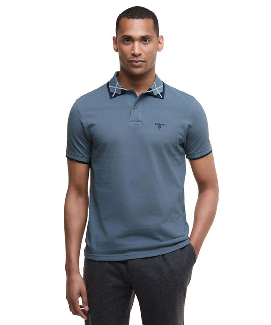 Barbour Brodie Tailored Polo Shirt Bluestone