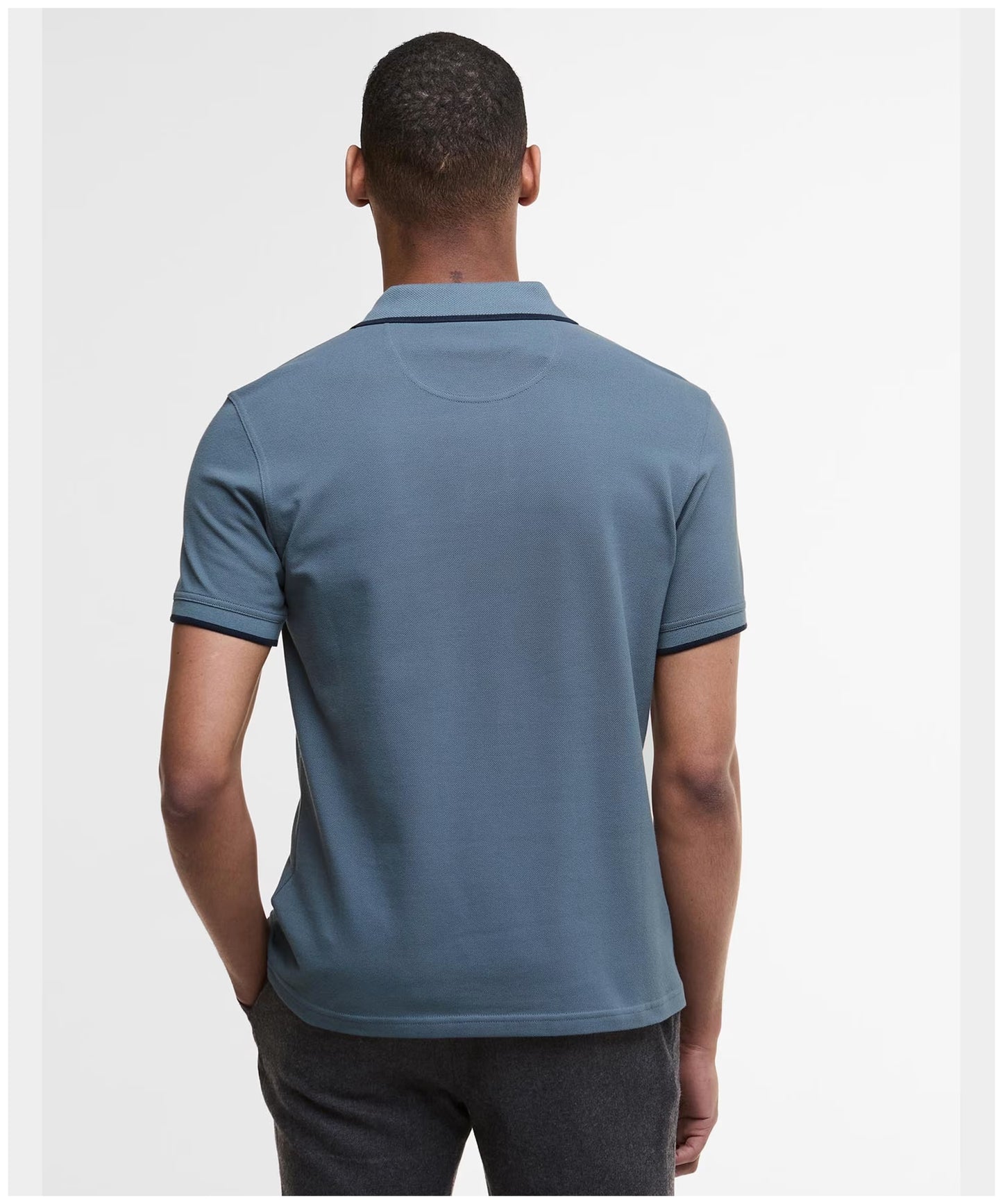Barbour Brodie Tailored Polo Shirt Bluestone