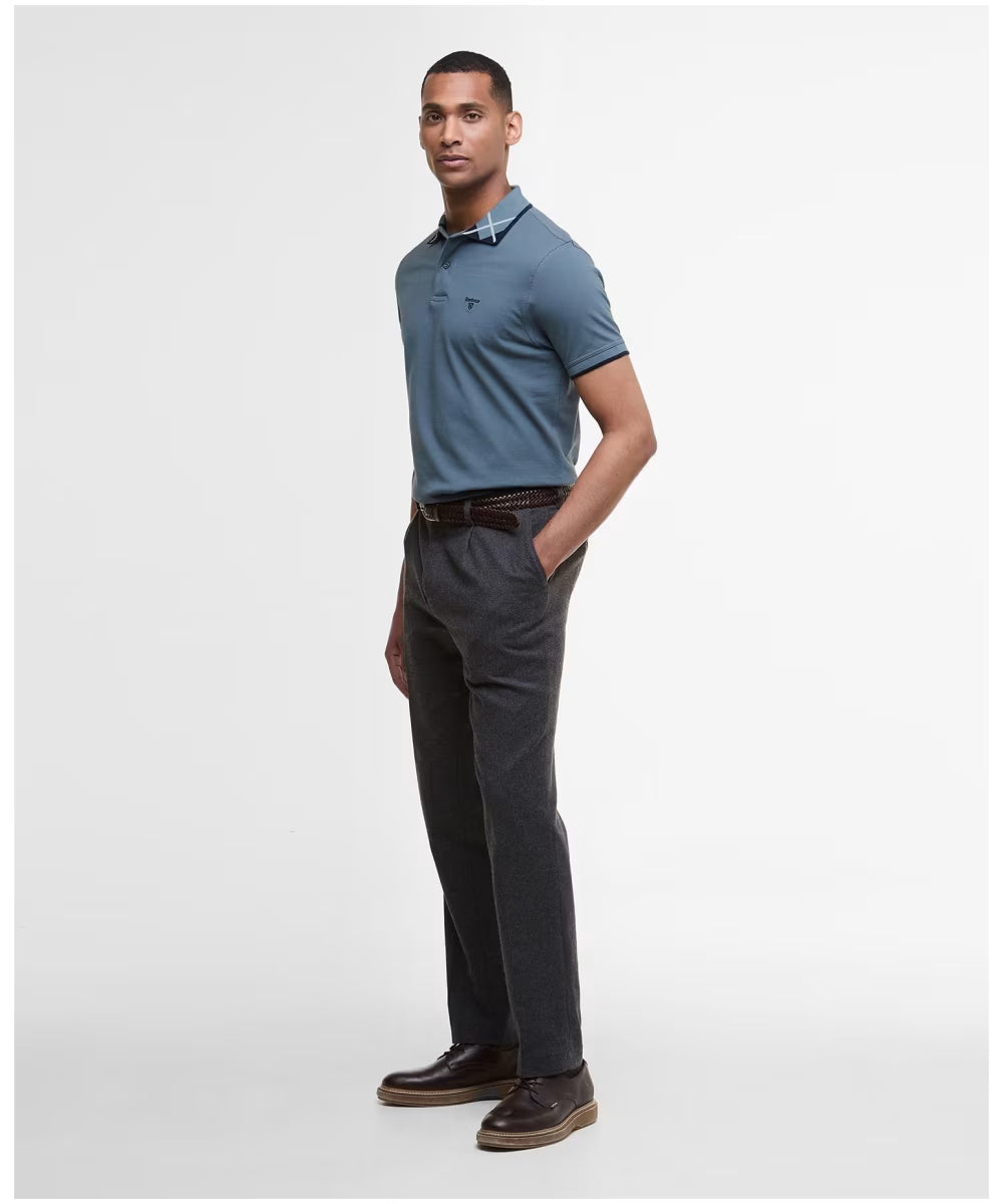 Barbour Brodie Tailored Polo Shirt Bluestone