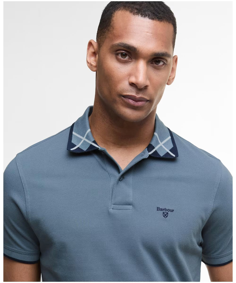 Barbour Brodie Tailored Polo Shirt Bluestone