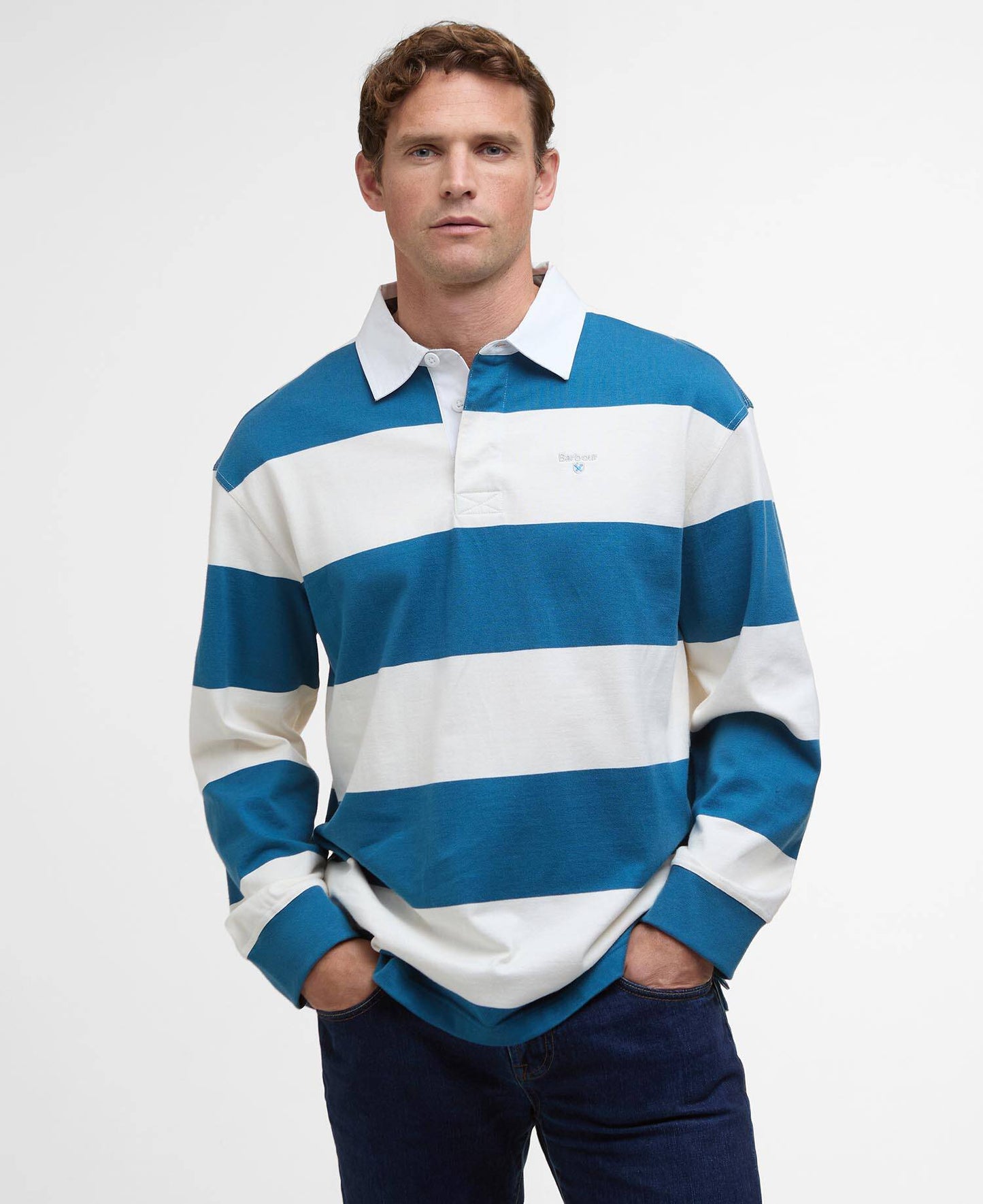 Barbour Broome Rugby Shirt Midnight