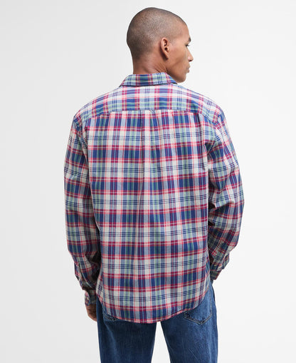 Barbour Clifton Madras Relaxed Fit Shirt Red