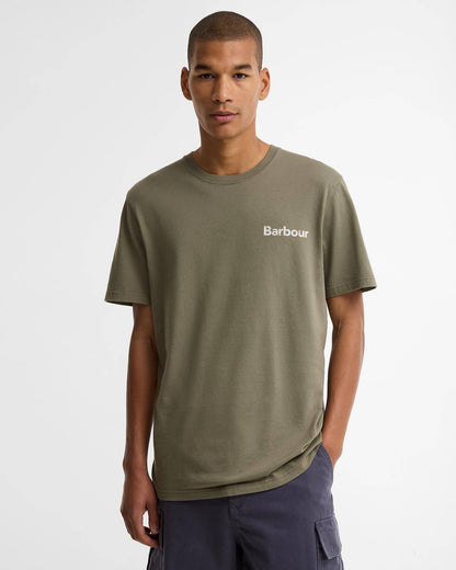 Barbour Dearham Graphic Tailored T-Shirt - Dusty Olive