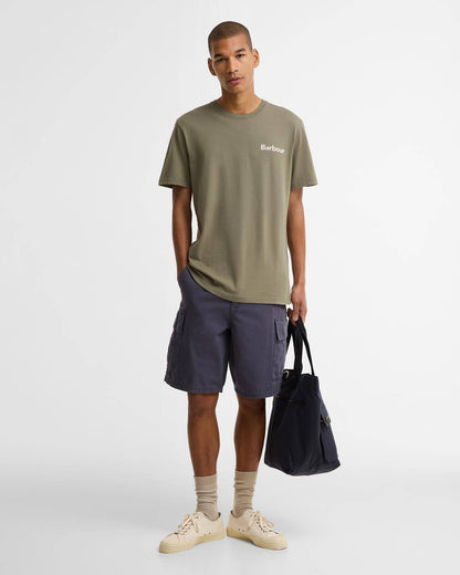 Barbour Dearham Graphic Tailored T-Shirt - Dusty Olive