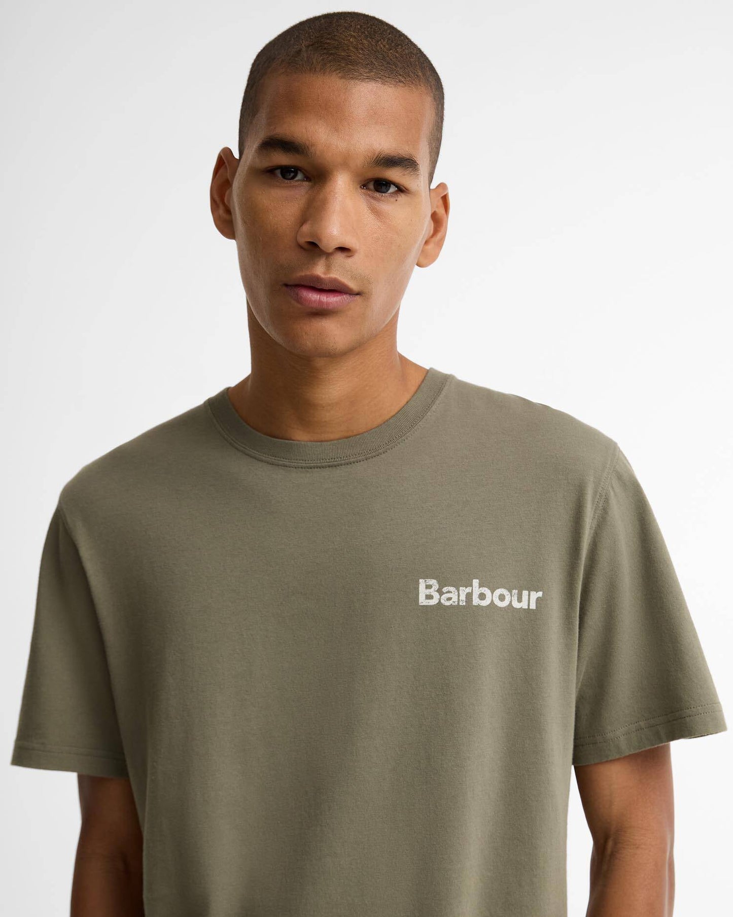 Barbour Dearham Graphic Tailored T-Shirt - Dusty Olive