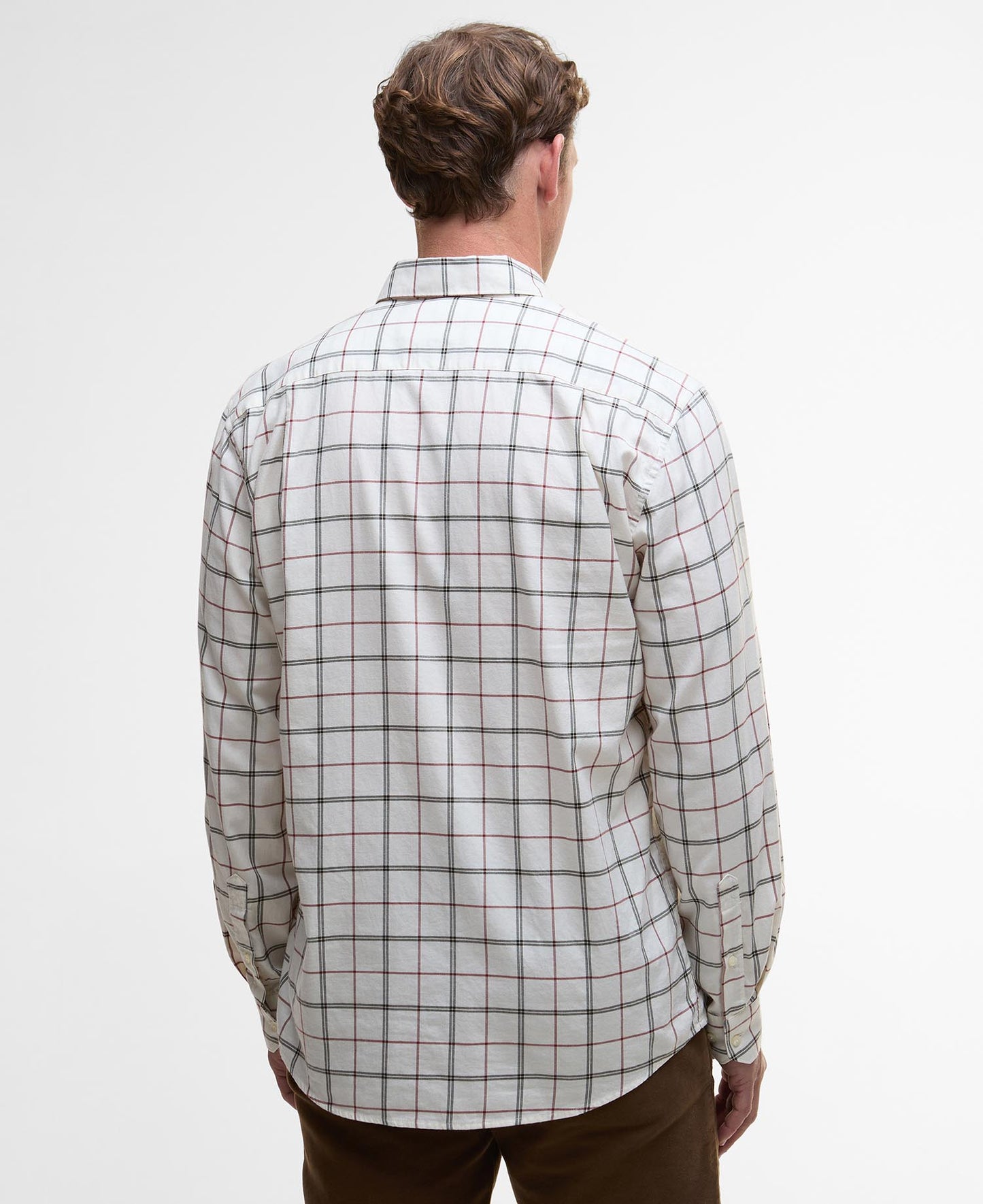 Barbour Deepfell Regular Tattersall Shirt Fired Brick