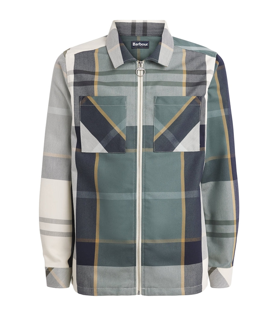 Barbour Ettrick Checked Overshirt Meadow Brook Tartan