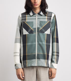 Barbour Ettrick Checked Overshirt Meadow Brook Tartan