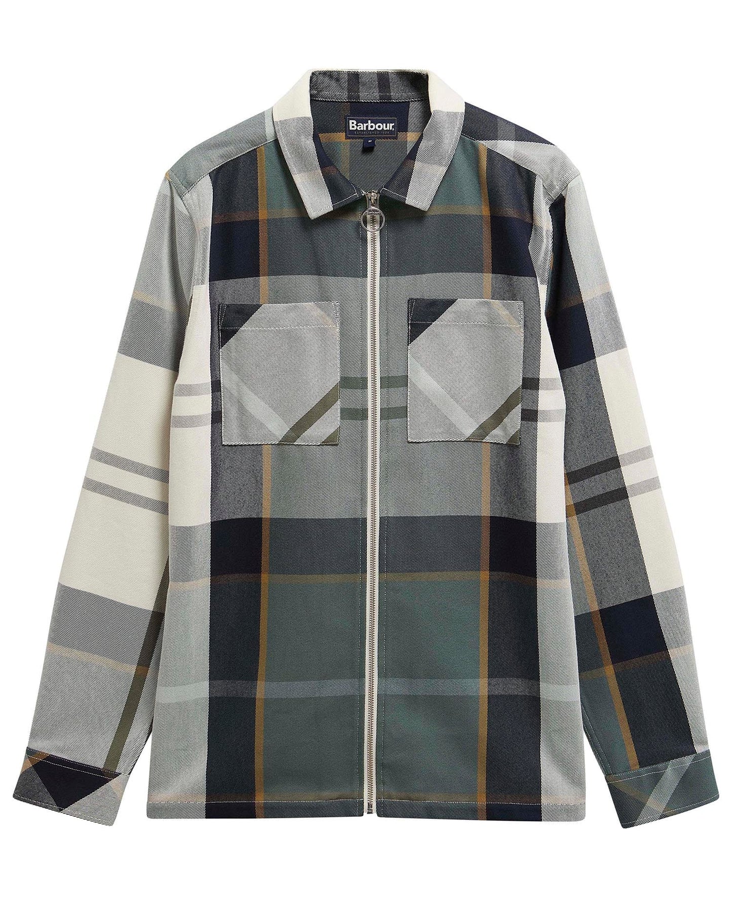 Barbour Ettrick Checked Overshirt Meadow Brook Tartan