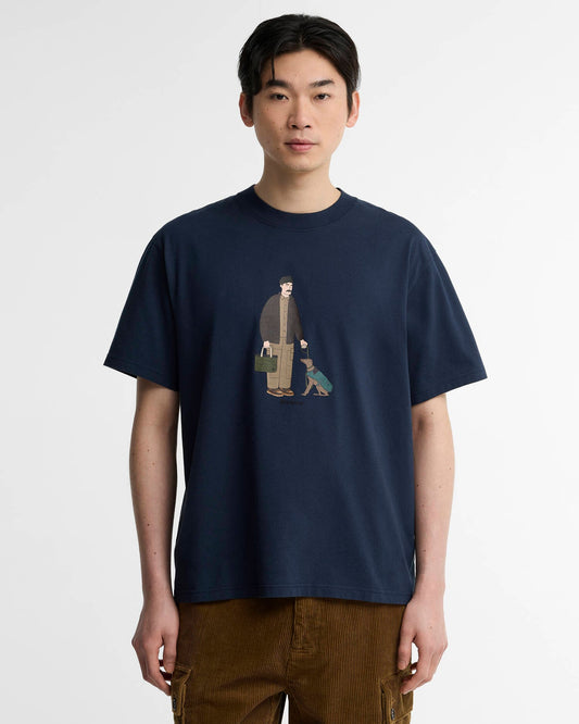 Barbour Fordyce Os Fit Graphic T-Shirt - Navy