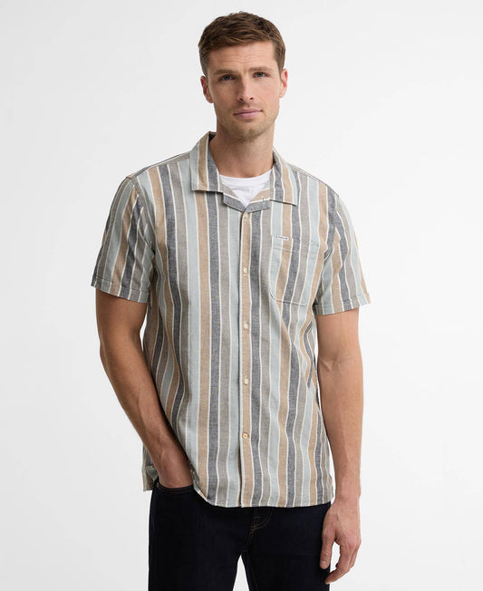 Barbour Hayton Striped Summer Shirt - Dusty Slate