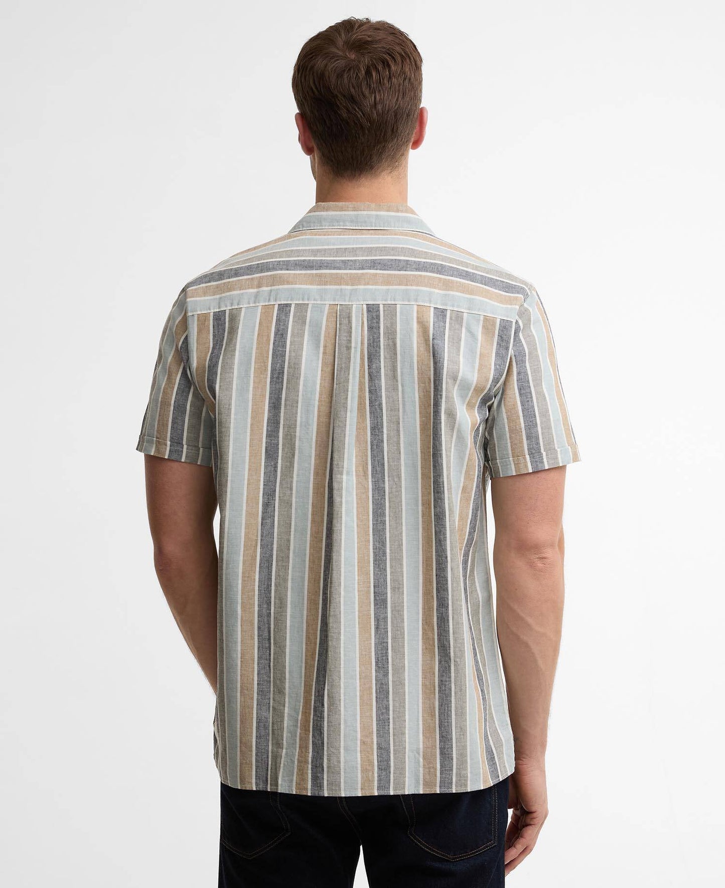 Barbour Hayton Striped Summer Shirt - Dusty Slate