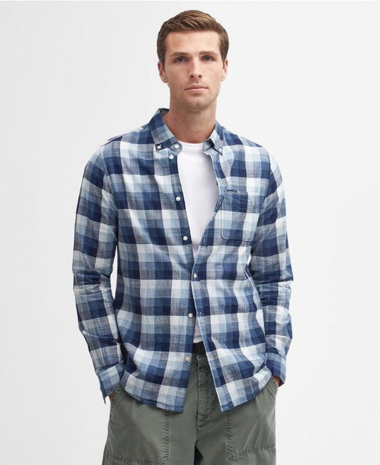 Barbour Hillroad Tailored Shirt Navy