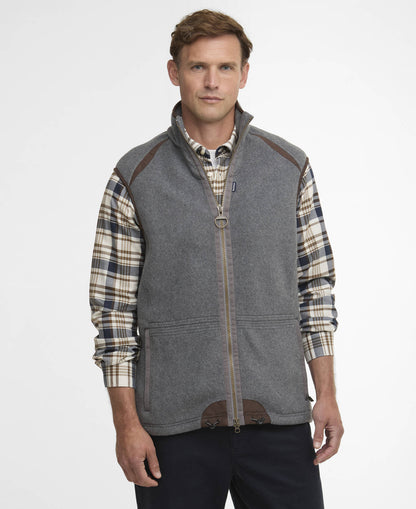 Barbour Langdale Fleece Gilet Dark Grey Marl