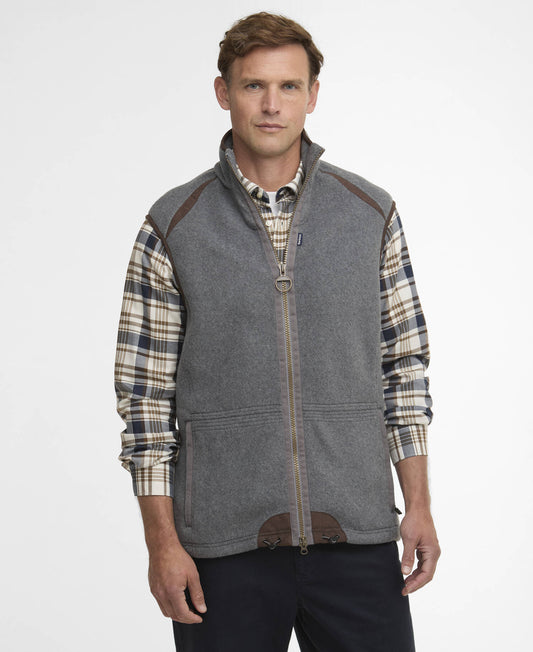 Barbour Langdale Fleece Gilet Dark Grey Marl