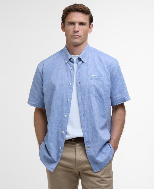 Barbour Nelson SS Summer Shirt Blue