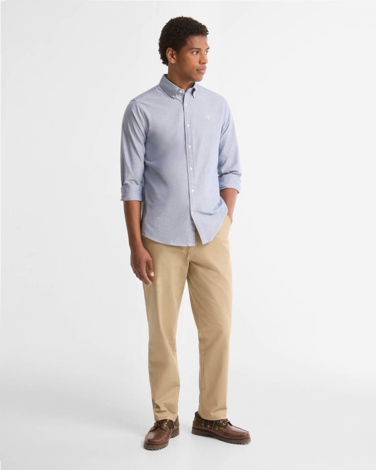 Barbour Oxtown Tailored Shirt - Deep Blue