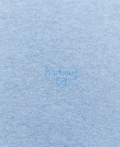 Barbour Pima Cotton Crew Neck Sweater Dark Chambray