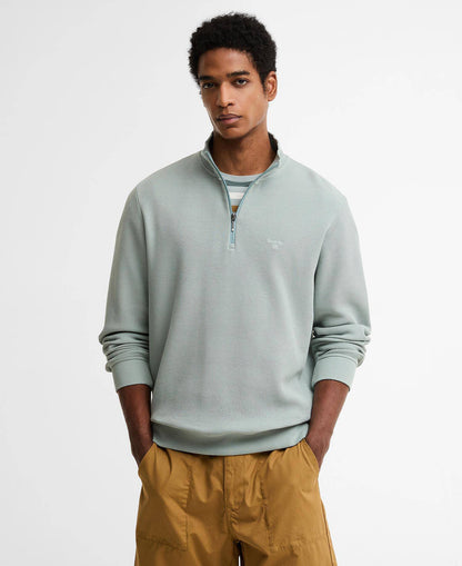 Barbour Ravensworth Half Zip Sweatshirt Dusty Slate