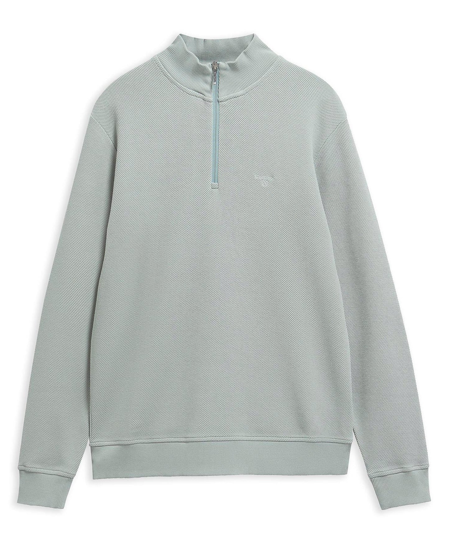 Barbour Ravensworth Half Zip Sweatshirt Dusty Slate
