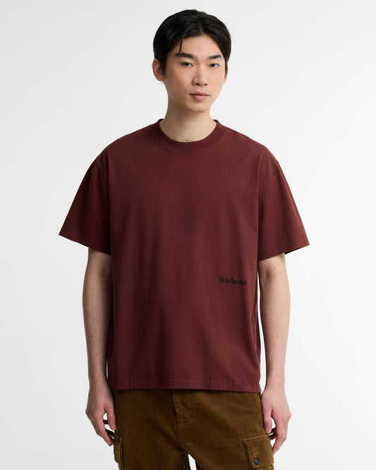 Barbour Ursula Os Fit Graphic T-Shirt - Chestnut