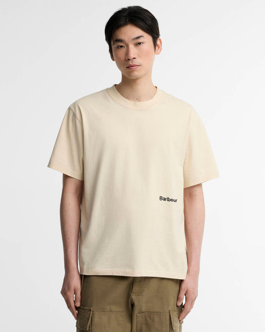Barbour Ursula Os Fit Graphic T-Shirt - Fog