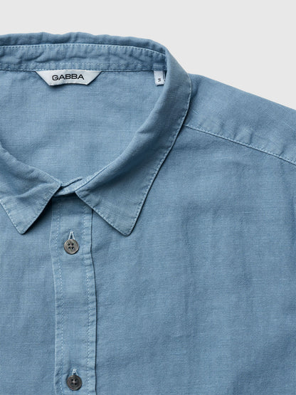 Gabba Costa Linen Blue Shadow