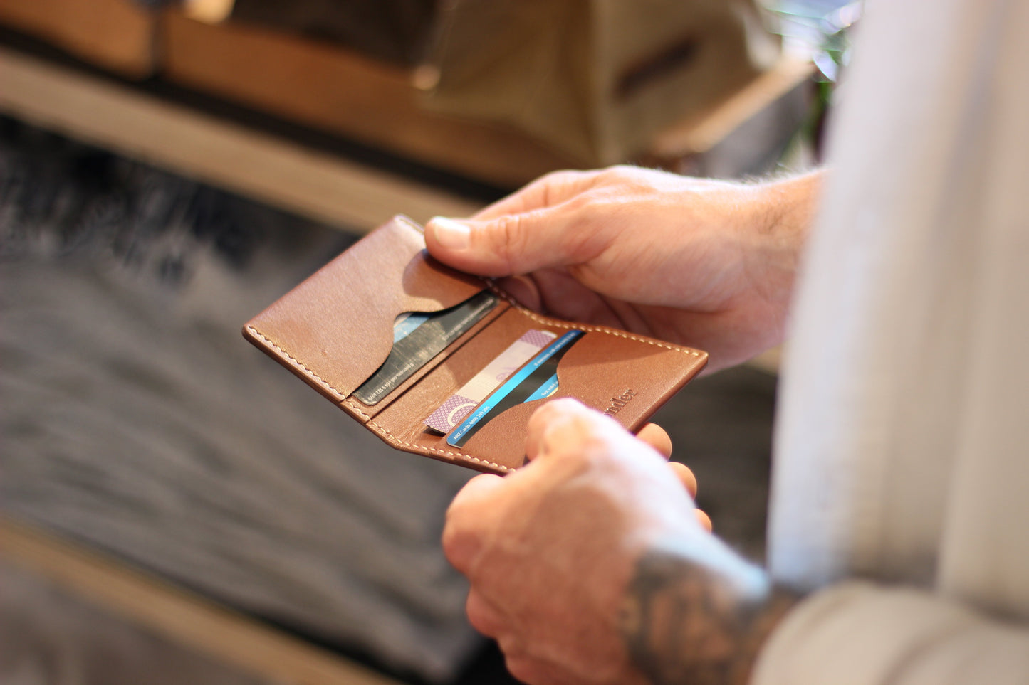 Sonder Driving Wallet Brandy