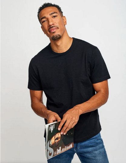 Easy Mondays Slub Cotton Crew Black