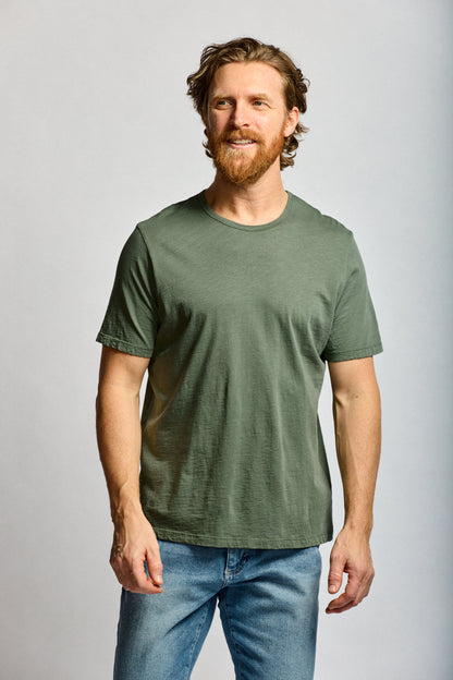 Easy Mondays Slub Cotton Crew Thyme