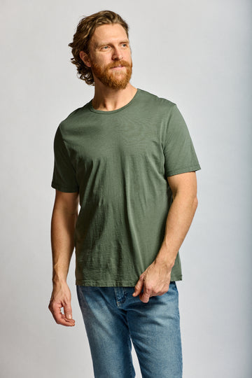Easy Mondays Slub Cotton Crew Thyme