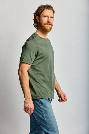 Easy Mondays Slub Cotton Crew Thyme
