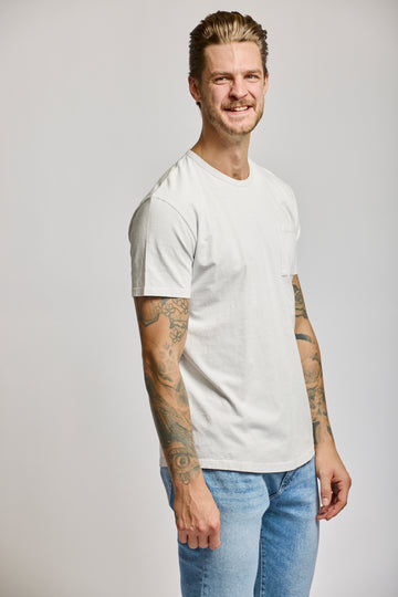 Easy Mondays Slub Cotton Pocket Crew Cloud