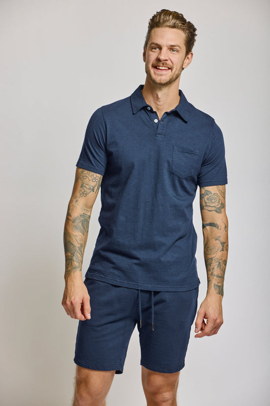 Easy Mondays Slub Polo Navy