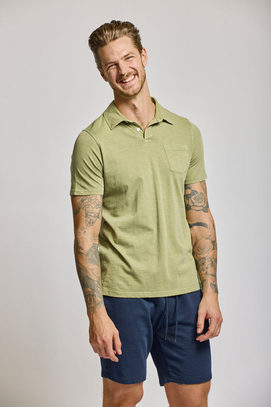 Easy Mondays Slub Polo Sage