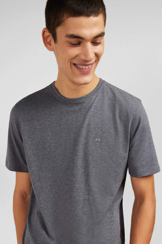 Eden Park Light Pima Cotton Crew Heather Grey