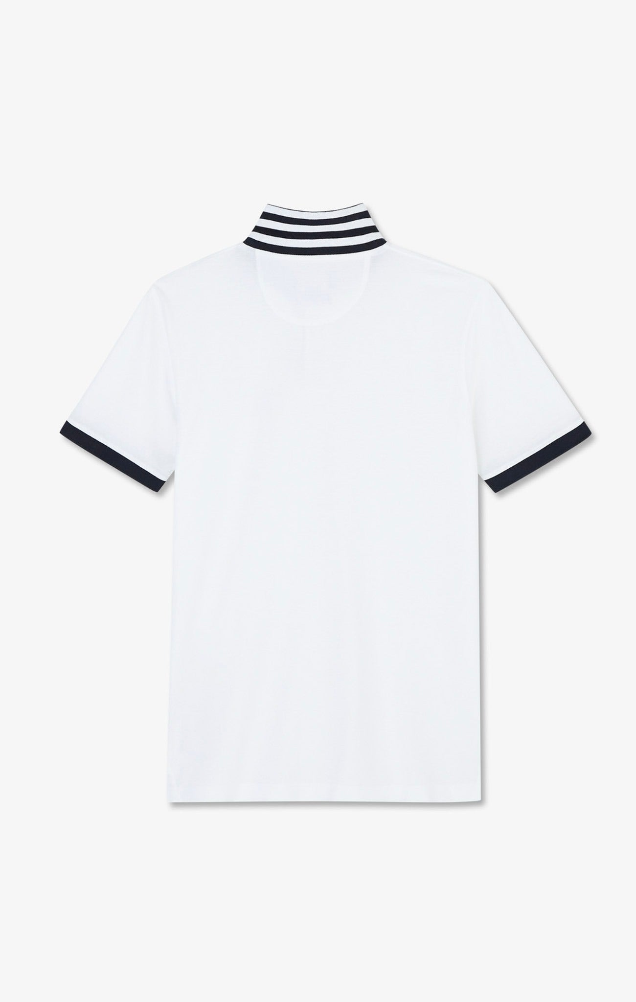 Eden Park Pima Cotton Polo Contrasting Accents White