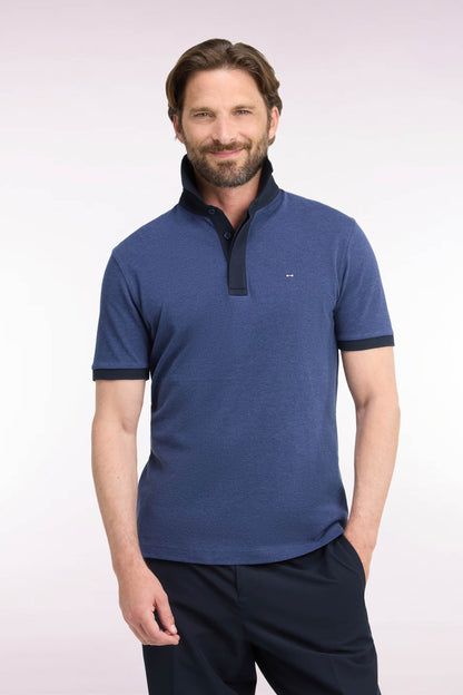 Eden Park Ss Polo - Dark Blue Marl