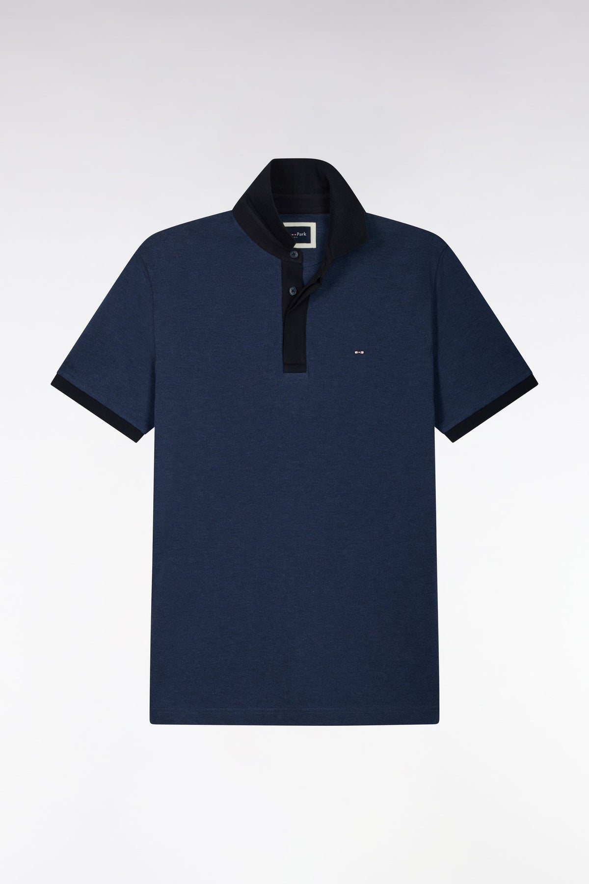 Eden Park Ss Polo - Dark Blue Marl