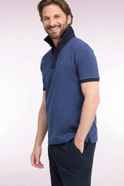 Eden Park Ss Polo - Dark Blue Marl