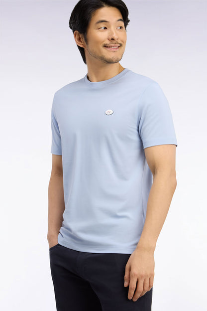 Eden Park Ss Rugby Logo T-Shirt Sky Blue