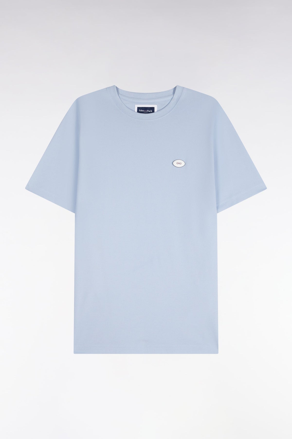 Eden Park Ss Rugby Logo T-Shirt Sky Blue
