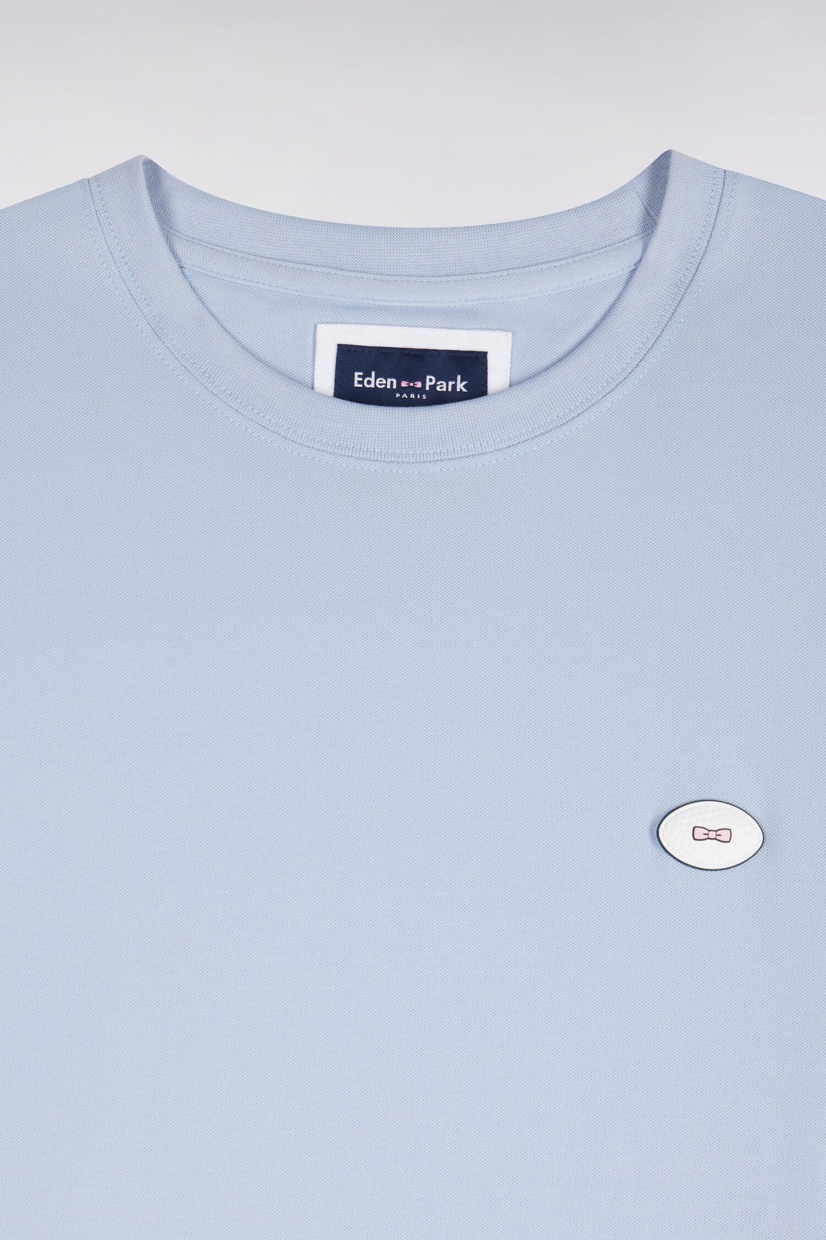 Eden Park Ss Rugby Logo T-Shirt Sky Blue