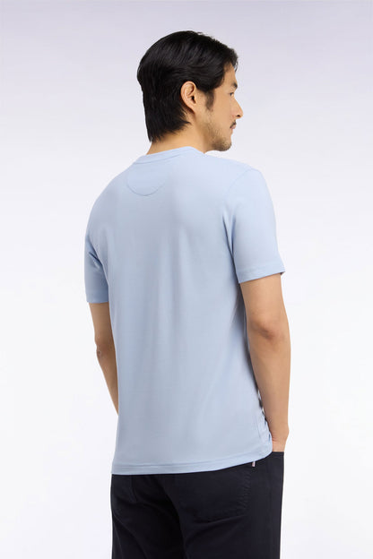 Eden Park Ss Rugby Logo T-Shirt Sky Blue