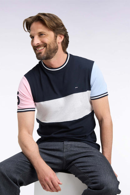 Eden Park Ss T-Shirt Cracocotte - Navy Multi